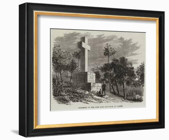 Monument to the Late Lord Brougham at Cannes-null-Framed Giclee Print