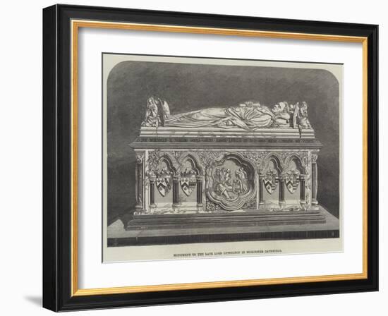 Monument to the Late Lord Lyttelton in Worcester Cathedral-Thomas Harrington Wilson-Framed Giclee Print