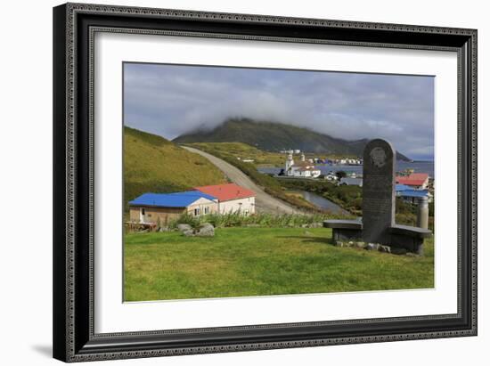 Monument to Unangan People, Unalaska Island, Aleutian Islands, Alaska, USA, North America-Richard Cummins-Framed Photographic Print