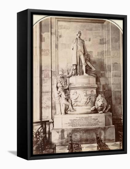 Monument to Vice-Admiral Horatio Nelson, St Paul's Cathedral, London, C.1885-null-Framed Premier Image Canvas