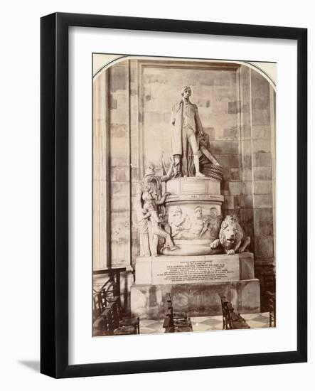 Monument to Vice-Admiral Horatio Nelson, St Paul's Cathedral, London, C.1885-null-Framed Photographic Print