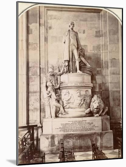 Monument to Vice-Admiral Horatio Nelson, St Paul's Cathedral, London, C.1885-null-Mounted Photographic Print