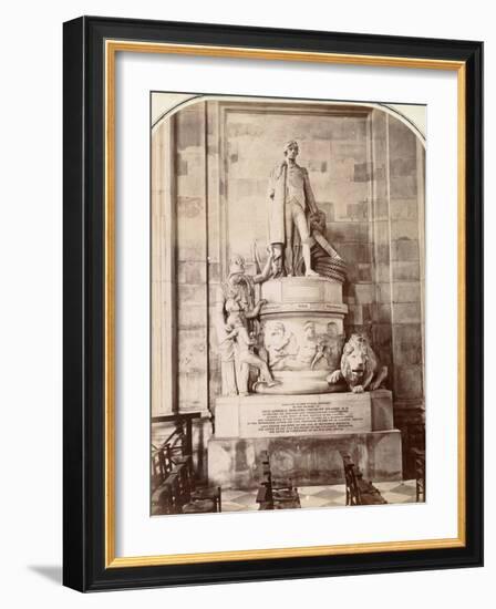 Monument to Vice-Admiral Horatio Nelson, St Paul's Cathedral, London, C.1885-null-Framed Photographic Print