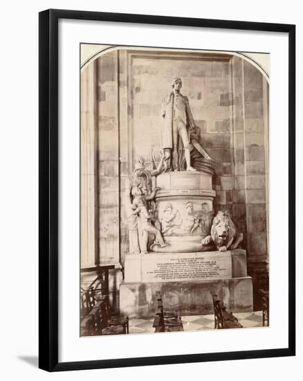 Monument to Vice-Admiral Horatio Nelson, St Paul's Cathedral, London, C.1885-null-Framed Photographic Print