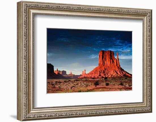 Monument Valley At Dusk Utah-null-Framed Premium Giclee Print