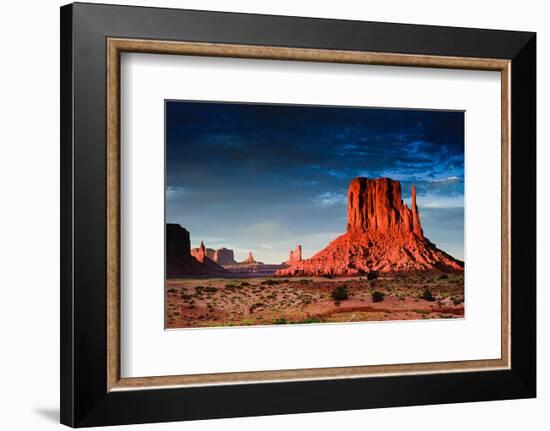 Monument Valley At Dusk Utah-null-Framed Premium Giclee Print