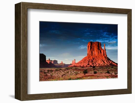 Monument Valley At Dusk Utah-null-Framed Premium Giclee Print