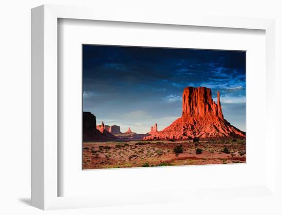 Monument Valley At Dusk Utah-null-Framed Premium Giclee Print