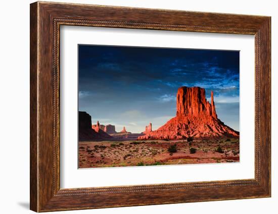 Monument Valley At Dusk Utah-null-Framed Art Print