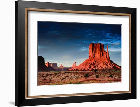 Monument Valley At Dusk Utah-null-Framed Art Print