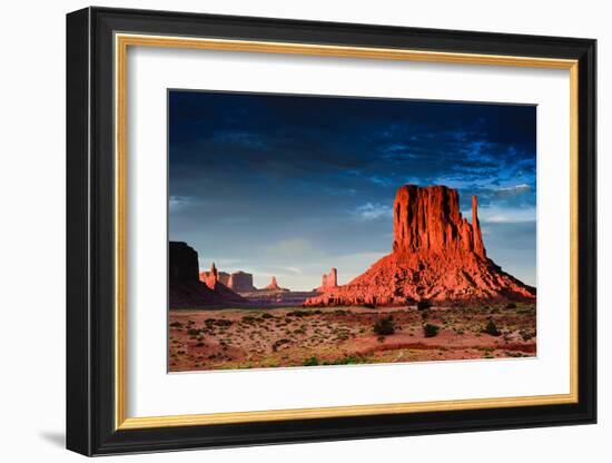 Monument Valley At Dusk Utah-null-Framed Art Print