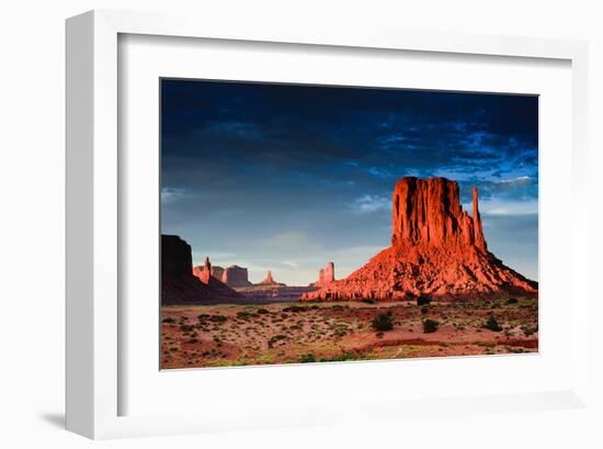 Monument Valley At Dusk Utah-null-Framed Art Print