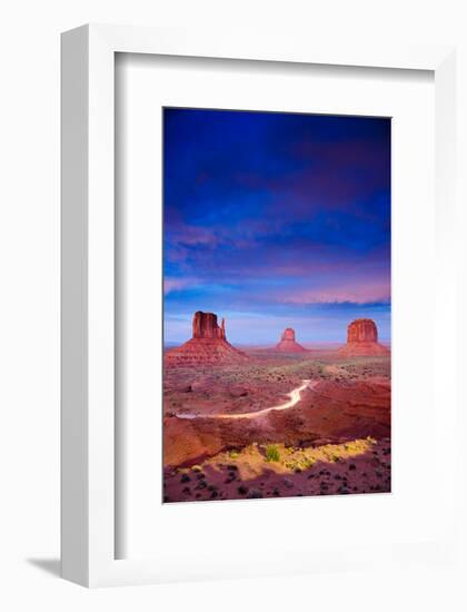 Monument Valley At Dusk Utah-null-Framed Premium Giclee Print