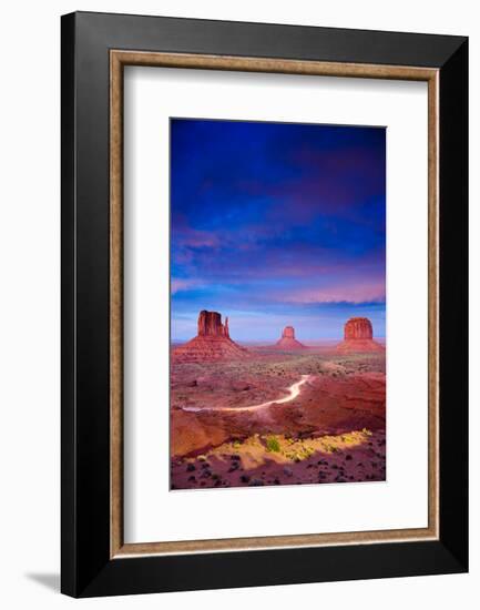 Monument Valley At Dusk Utah-null-Framed Art Print