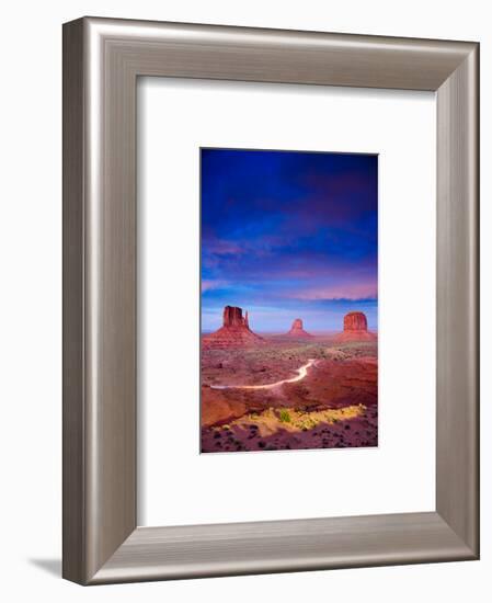 Monument Valley At Dusk Utah-null-Framed Art Print