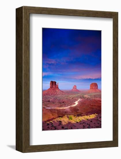 Monument Valley At Dusk Utah-null-Framed Art Print