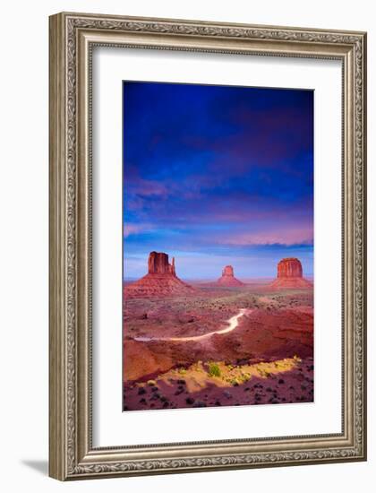 Monument Valley At Dusk Utah-null-Framed Art Print