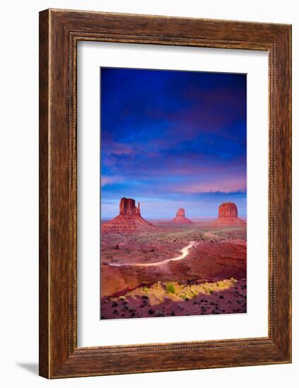 Monument Valley At Dusk Utah-null-Framed Art Print