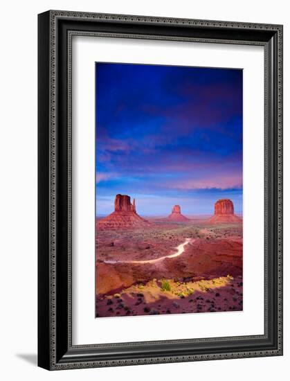 Monument Valley At Dusk Utah-null-Framed Art Print