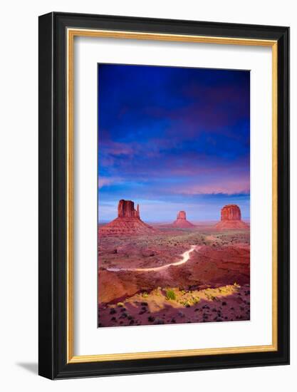 Monument Valley At Dusk Utah-null-Framed Art Print