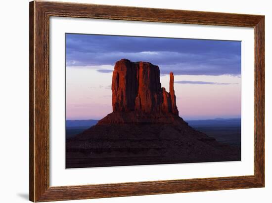 Monument Valley Navajo Tribal Park at Sunset-Paul Souders-Framed Photographic Print