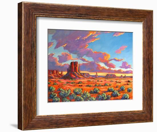 Monument Valley Sunset-Patty Baker-Framed Art Print