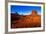 Monument Valley West Mitten And Merrick Butte Desert Sand Dunes Utah-holbox-Framed Art Print