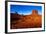 Monument Valley West Mitten And Merrick Butte Desert Sand Dunes Utah-holbox-Framed Art Print