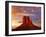 Monument Valley West Mitten at Sunset Colorful Sky Utah-Natureworld-Framed Photographic Print