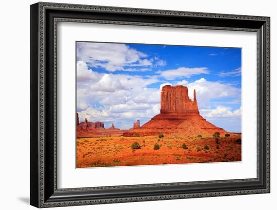 Monument Valley West Thumb-null-Framed Art Print