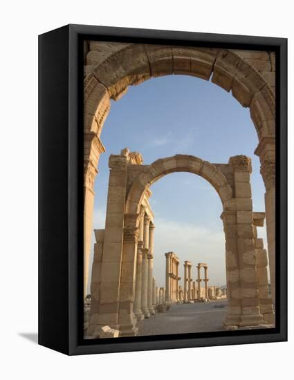 Monumental Arch, Archaelogical Ruins, Palmyra, Unesco World Heritage Site, Syria, Middle East-Christian Kober-Framed Premier Image Canvas