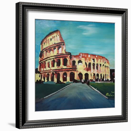 Monumental Coliseum in Rome Italy-Markus Bleichner-Framed Art Print