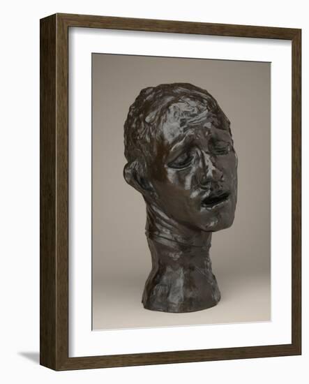 Monumental Head of Pierre De Wissant, Modeled circa 1884-1885, Enlarged circa 1909, Musée Rodin Cas-Auguste Rodin-Framed Giclee Print