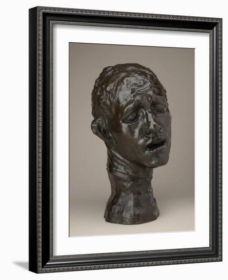 Monumental Head of Pierre De Wissant, Modeled circa 1884-1885, Enlarged circa 1909, Musée Rodin Cas-Auguste Rodin-Framed Giclee Print