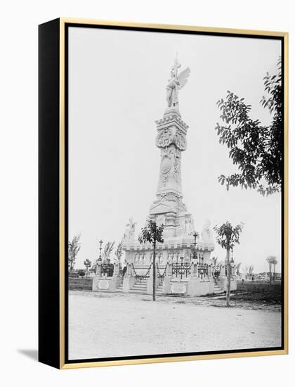 Monumento a Los Bomberos, Havana-William Henry Jackson-Framed Stretched Canvas