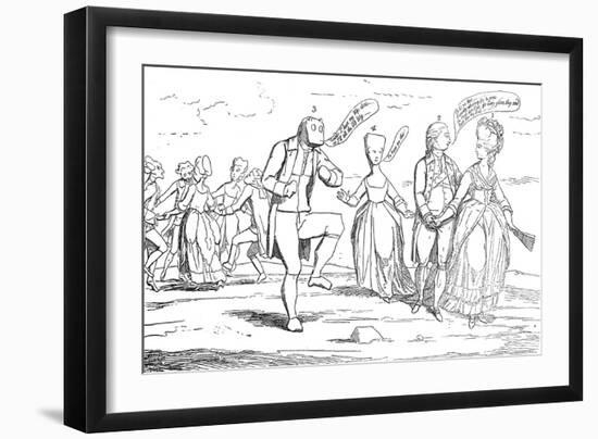 Monuments Lately Discovered on Salisbury Plain, 1782-James Gillray-Framed Giclee Print