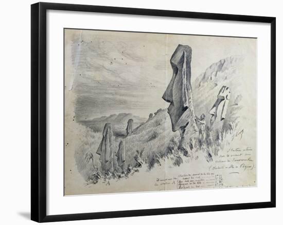 Monuments on Easter Island-Pierre Loti-Framed Giclee Print