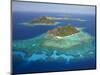 Monuriki Island and Coral Reef, Mamanuca Islands, Fiji-David Wall-Mounted Premium Photographic Print