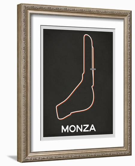 Monza Race Course-null-Framed Art Print