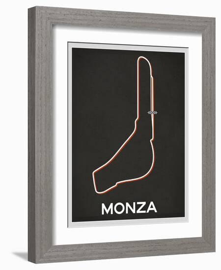 Monza Race Course-null-Framed Art Print