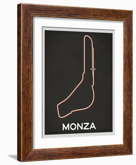 Monza Race Course-null-Framed Art Print