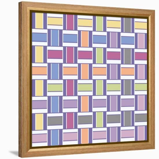 Mood Boost Weave 1-Melody Hogan-Framed Stretched Canvas