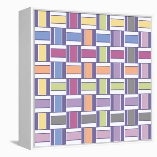 Mood Boost Weave 1-Melody Hogan-Framed Stretched Canvas