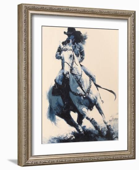 Mood Indigo II-Julie Chapman-Framed Art Print