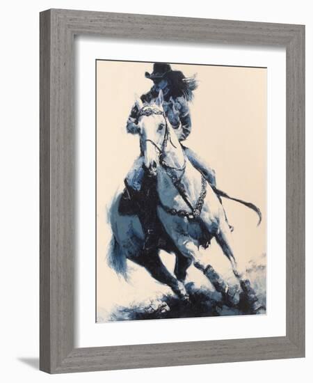 Mood Indigo II-Julie Chapman-Framed Art Print