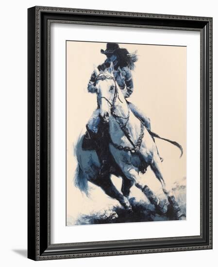 Mood Indigo II-Julie Chapman-Framed Art Print