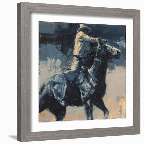 Mood Indigo IV-Julie Chapman-Framed Art Print