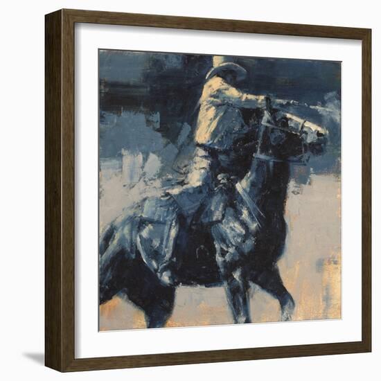 Mood Indigo IV-Julie Chapman-Framed Art Print