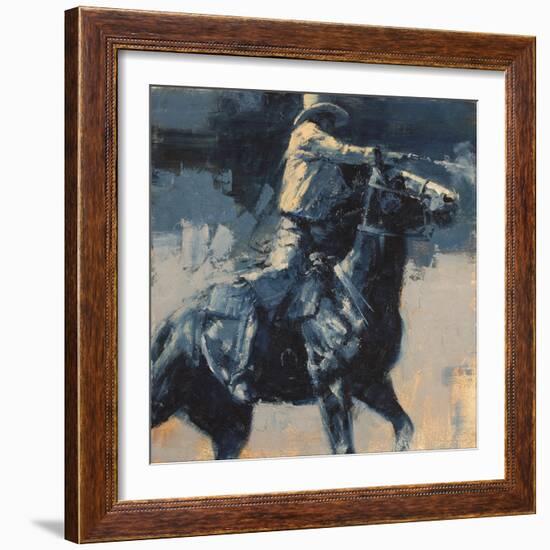 Mood Indigo IV-Julie Chapman-Framed Art Print