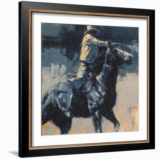 Mood Indigo IV-Julie Chapman-Framed Art Print